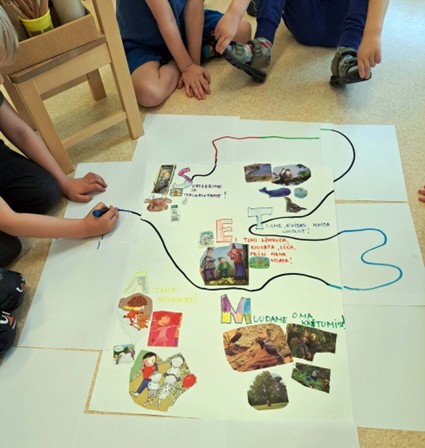 Kids go Green, Nordplus project. Children with Bee-bot