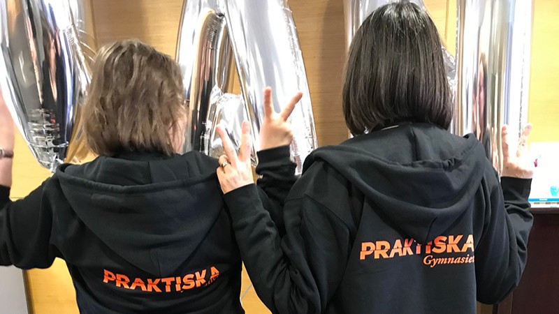 Students from Praktiska gymnasium, V&auml;xj&ouml;