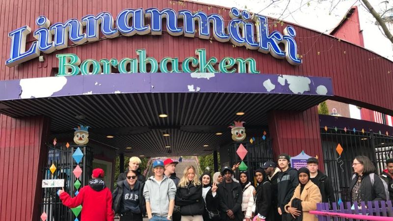 The group from the Nordplus project 'Good Service' visiting Sweden